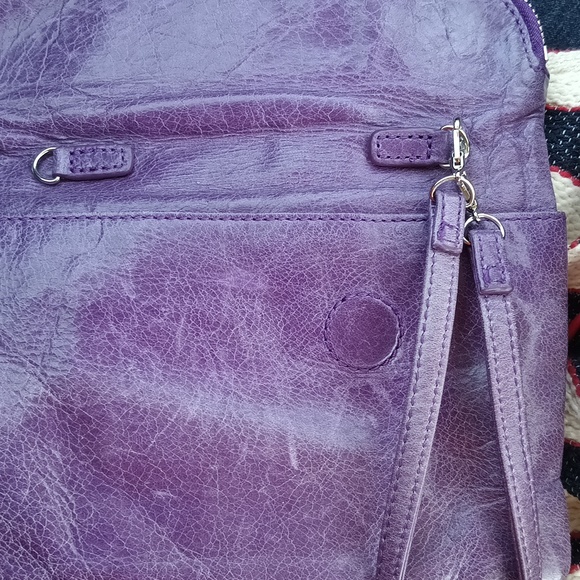 Hobo leather Wristlet/Shoulder Bag - Picture 3 of 16